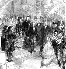 Reception of Princess Louise at Inverary Castle, 1871. Creator: Unknown