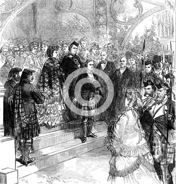 Reception of Princess Louise at Inverary Castle, 1871. Creator: Unknown.