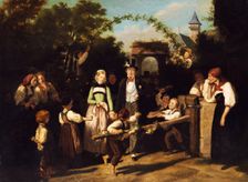 Reception of the wedding couple, Second Half of the 19th cen. Creator: Schüz, Theodor Christoph (1830-1900)