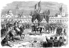 Reception of the Emperor of France on the quay at Algiers, 1865