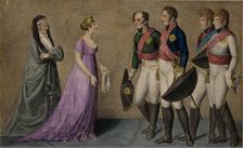 Reception of the Emperor Alexander at Memel by their majesties Frederick William and Louisa of Pruss Artist: Anonymous