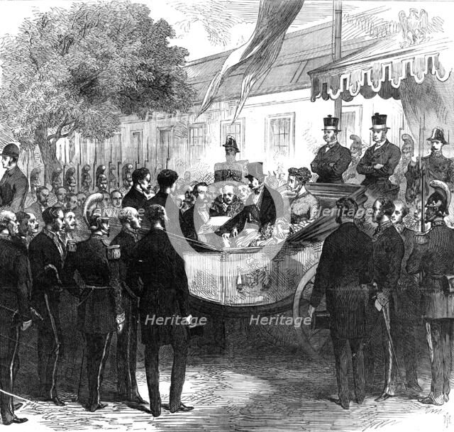 Reception of the Emperor and Empress of the French by the Municipality of Orleans, 1868. Creator: Unknown.