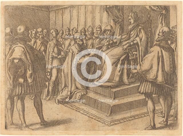 Reception of the Envoy of Poland, 1612. Creator: Jacques Callot.