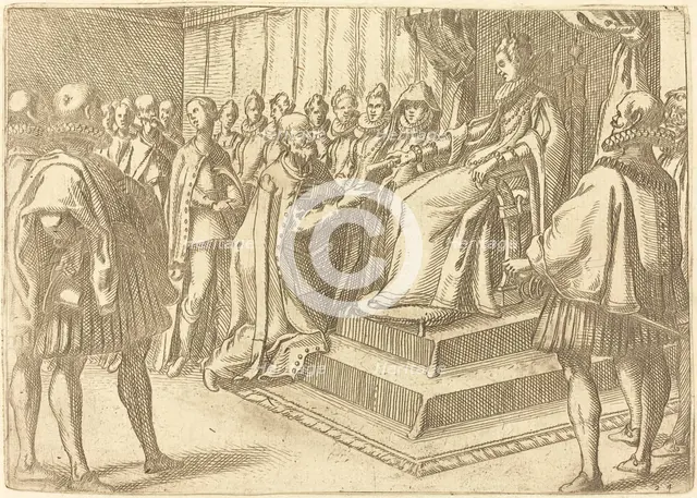 Reception of the Envoy of Poland, 1612. Creator: Jacques Callot.