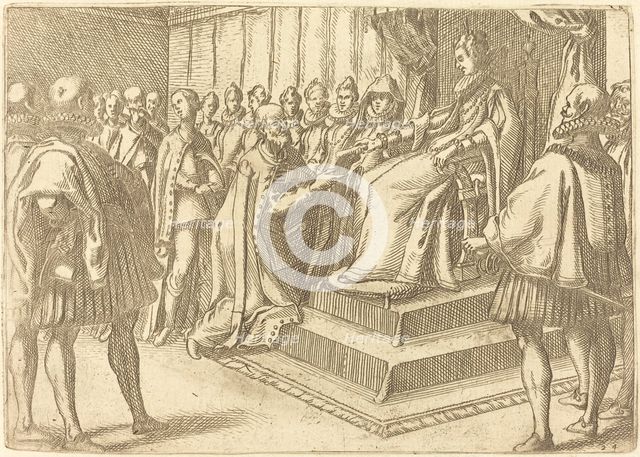 Reception of the Envoy of Poland, 1612. Creator: Jacques Callot.