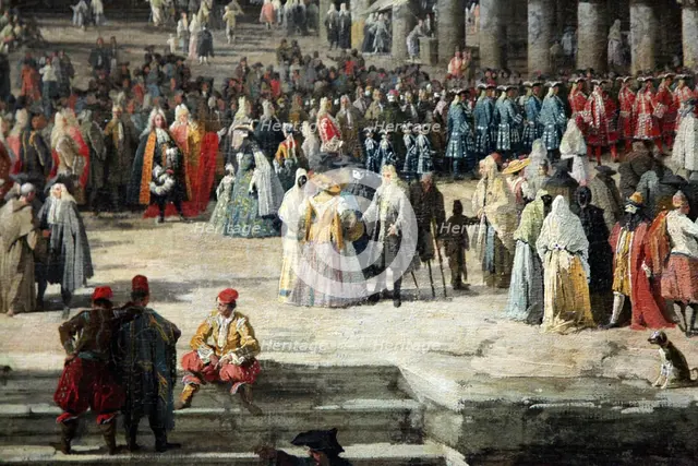 'Reception of the French Ambassador in Venice', 1726-1727. Artist: Canaletto