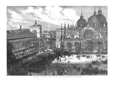 Reception of the Italian Troops in front of St. Mark's Cathedral, Venice 1866