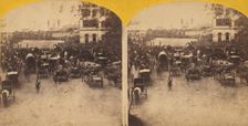 Reception of the Japanese Embassy at the Battery, 1860. Creator: Attributed to George Smith Cook