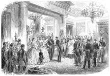 Reception of the King Consort of Spain at the Palace of St. Cloud, 1864. Creator: Mason Jackson