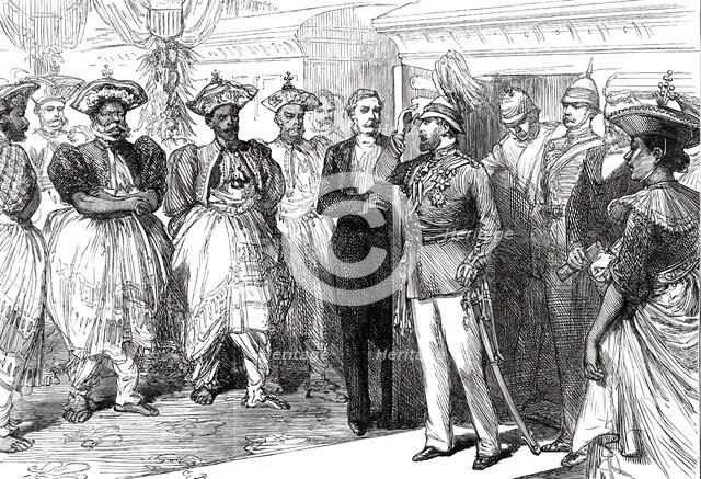 Reception of the Prince at Kandy, Ceylon, 1876. Creator: Unknown.
