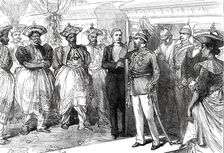 Reception of the Prince at Kandy, Ceylon, 1876. Creator: Unknown