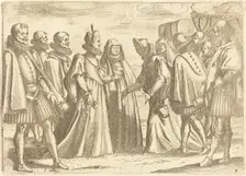 Reception at Mantua, 1612. Creator: Jacques Callot