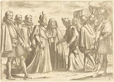 Reception at Mantua, 1612. Creator: Jacques Callot