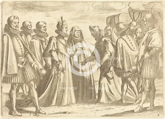 Reception at Mantua, 1612. Creator: Jacques Callot.
