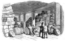 Reception, by Messrs. Cuthbert, Paternoster-Row, of Lint, Etc., for the Wounded at Scutari, 1854. Creator: Unknown