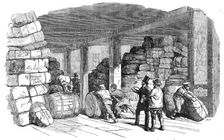 Reception, by Messrs. Cuthbert, Paternoster-Row, of Lint, Etc., for the Wounded at Scutari, 1854. Creator: Unknown