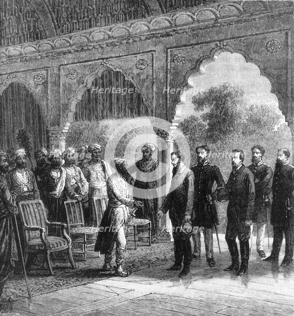 'Reception by a Maharajah', c1891. Creator: James Grant.