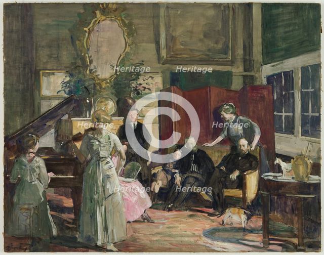 Reception, between 1861 and 1921. Creator: Lucien Simon.