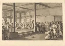 Réception de Choiseul-Gouffier chez Hassan-Tchousch-Oglou, 1780. Creator: Antoine Jean Duclos