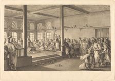 Réception de Choiseul-Gouffier chez Hassan-Tchousch-Oglou, 1780. Creator: Antoine Jean Duclos
