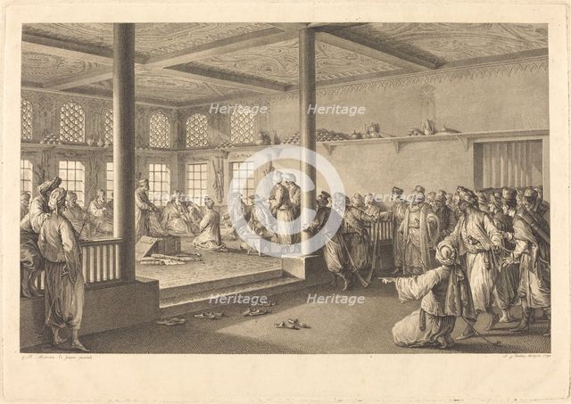 Réception de Choiseul-Gouffier chez Hassan-Tchousch-Oglou, 1780. Creator: Antoine Jean Duclos.