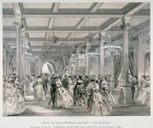 Reception for the Sultan of Turkey, Guildhall, City of London, 1867. Artist: Kell Brothers