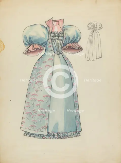 Reception Gown, c. 1940. Creator: Jean Peszel.