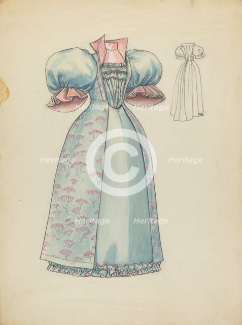 Reception Gown, c. 1940. Creator: Jean Peszel.