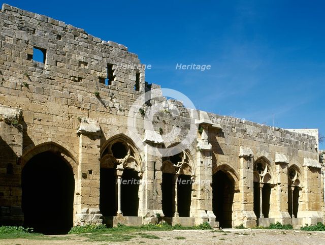 Reception room and gallery, Krak des Chevaliers, 2001.  Creator: LTL.