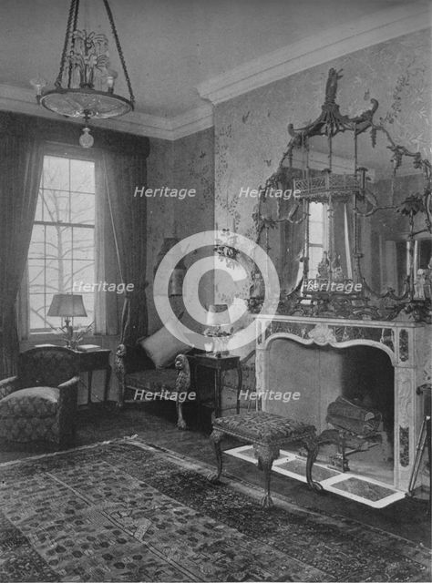 Reception room, house of Miss Anne Morgan, New York City, 1924. Artist: Unknown.