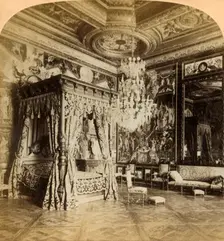 Reception Room of Catherine de Medicis, palace of Fontainebleau, France 1889. Creator: J F Jarvis
