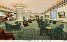 Reception room of the Anheuser-Busch brewery, St Louis, Missouri, USA, 1933