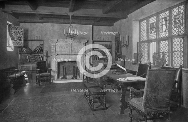 Reception room, office and residence of Frederick Sterner, New York, 1922.  Artist: Unknown.