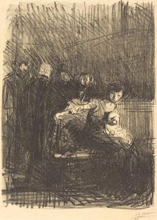 Recess of the Hearing, 1914. Creator: Jean Louis Forain