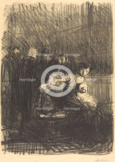 Recess of the Hearing, 1914. Creator: Jean Louis Forain.
