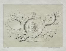 Receuil dessais lithographiques: Un trophee, c. 1816. Creator: Godefroy Engelmann (French, 1788-1839)
