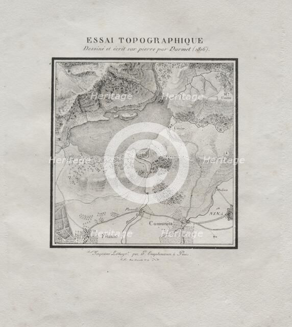 Receuil dessais lithographiques: Essai topographique, 1816. Creator: Darmet (French).