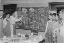 Recipes, Naval cooking school, 59th St. N.Y., between c1915 and 1918. Creator: Bain News Service
