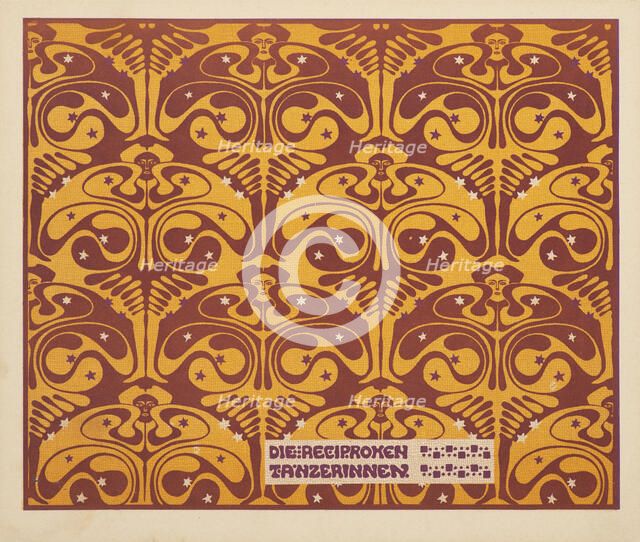 Reciprocal dancers, 1901. Creator: Moser, Koloman (1868-1918).