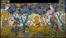 Reciting Poetry in a Garden, Iran, first quarter 17th century. Creator: Unknown