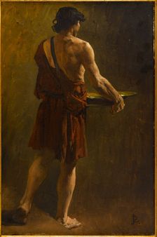 Récits des temps mérovingiens : un esclave, c1883. Creator: Jean-Paul Laurens