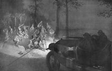 'Recontre Nocturne au Coin D'un Bois; Comment on Aveugle une Patrouille 1914. Creator: Georges Bertin Scott