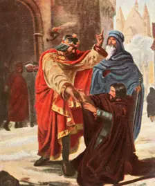 Reconciliation of King Otto I with his brother Henry, Duke of Bavaria, (1936). Creator: Unknown