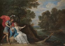 Reconciliation of Rinaldo and Armida, between 1628 and 1630. Creator: David Teniers II