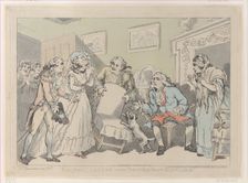 Reconciliation, or the Return from Scotland, December 17, 1785., December 17, 1785. Creator: Thomas Rowlandson