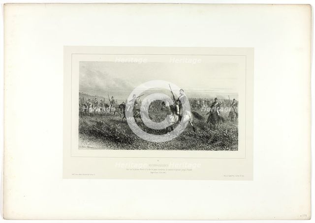 Reconnaisance, from Souvenirs d’Italie: Expédition de Rome, 1858. Creator: Auguste Raffet.
