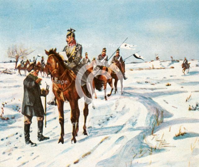 Reconnaissance riders, 1870/71, (1936). Creator: Unknown.