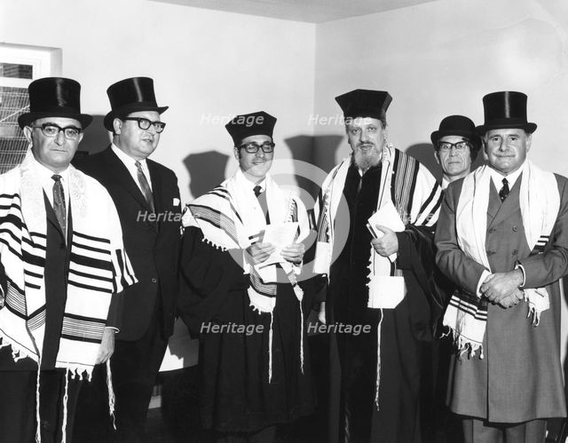 Reconsecration service, Barking and Becontree Synagogue, Essex, 1970. Creator: Unknown.