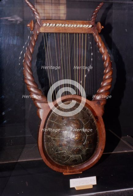 Reconstruction of a Roman tortoise shell lyre, c20th century. Artist: Unknown.