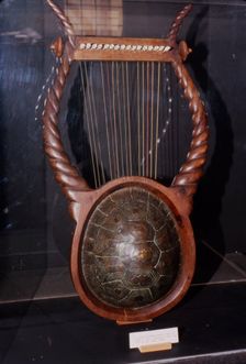 Reconstruction of a Roman tortoise shell lyre, c20th century